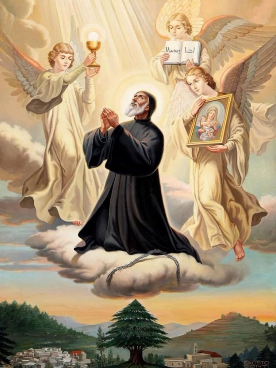 maronitas_es's tweet image. Hoy es la fiesta de San Chárbel en la liturgia maronita ❤️🙏