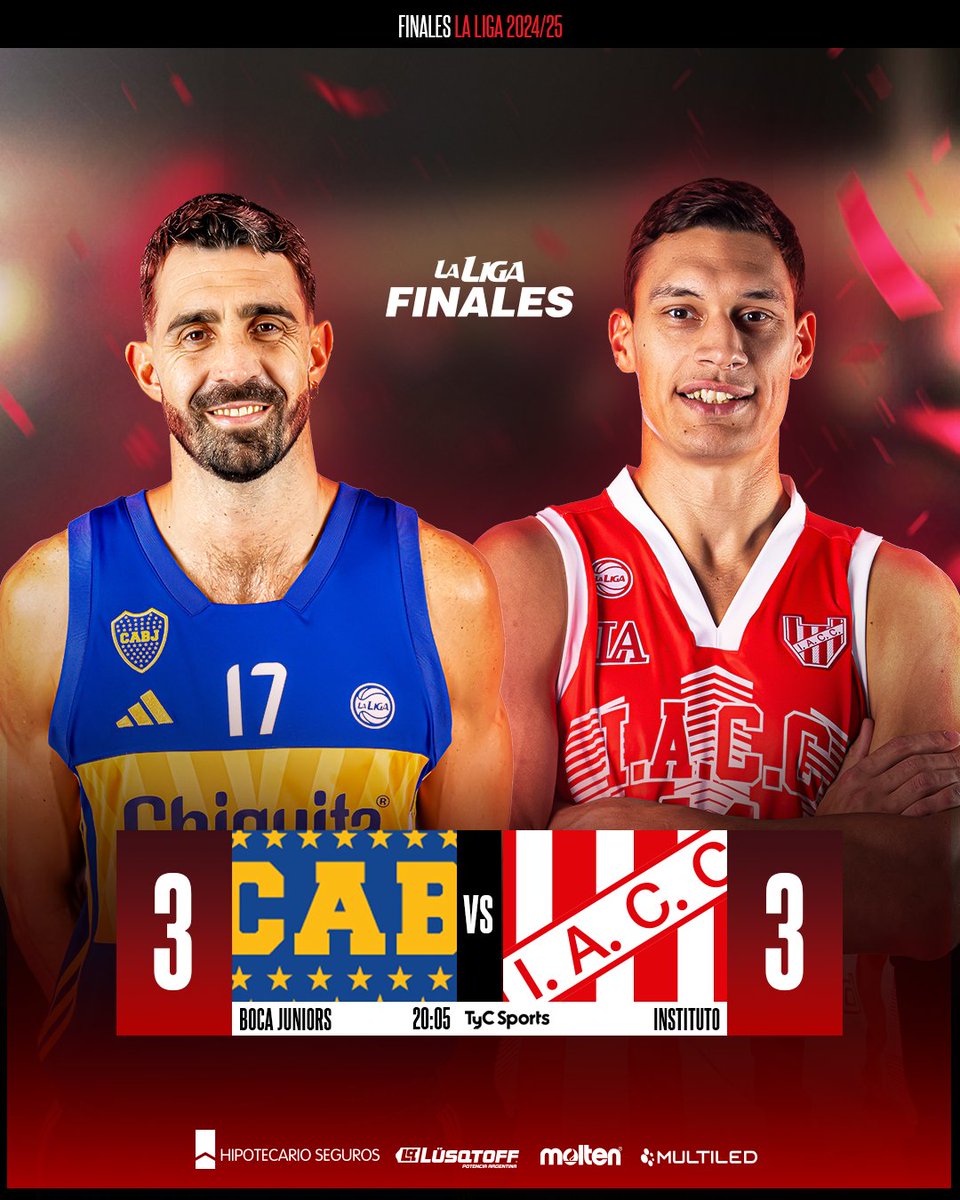 🏆 ¡HOY SE DEFINE EL CAMPEÓN!

🔥#FinalesLaLiga | Juego 7
🏀 <a href="/BasquetBocaJrs/">Boca Básquet</a> (3) 🆚 <a href="/InstitutoACC/">Instituto ACC</a> (3)

 📺 Desde las 20.05 en La Bombonerita por TyC Sports (🇦🇷) y Básquet Pass (🌎).

🔗 La previa: laliganacional.com.ar/laliga/page/no…