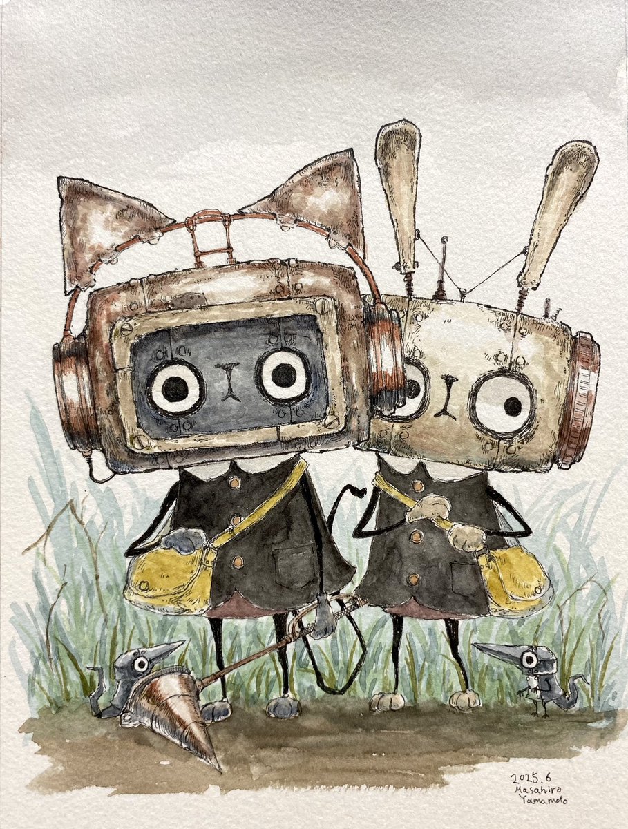 現在販売中の作品の細部が見やすい画像がなかったのでオンラインストアの商品画像に追加しました。ワニの絵は明日撮り直してみようと思います。

#ペン画 
