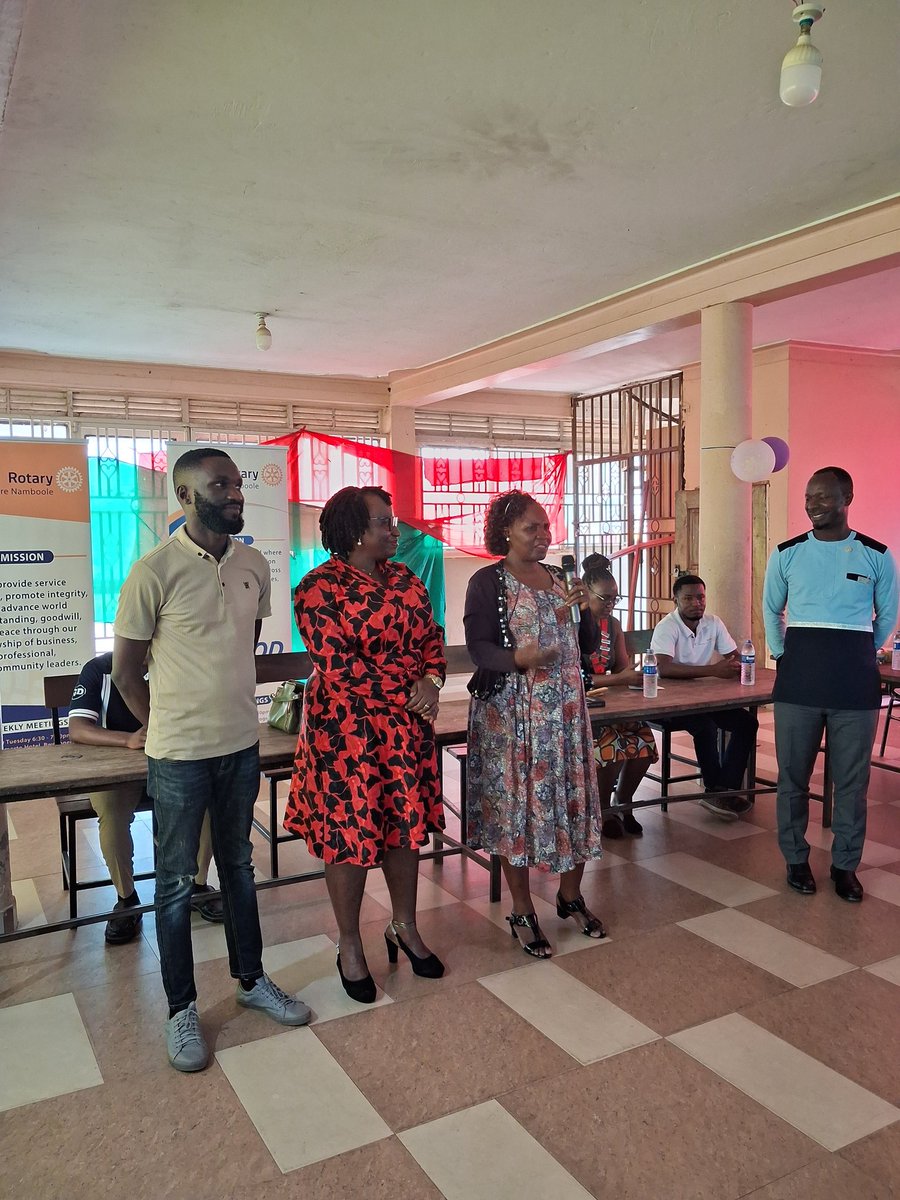 elauemm's tweet image. At St. Julian High School Gayaza for the charter of the interact club. Forward we move. Thank you @rcbnuganda for mothering and @Destadia for helping organise this.