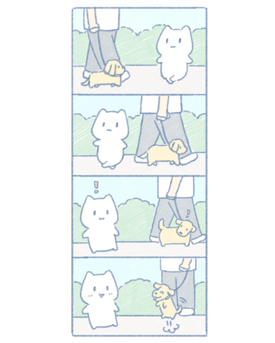 shinonome_rx7's tweet image. すれ違ったワンちゃんと同時に振り返ったら喜んでジャンプしてて可愛かった😊