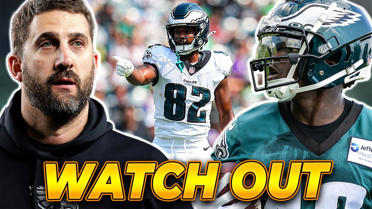RealThomasMott's tweet image. Everyone knows the Eagles have weapons, but a few backup receivers say they’re ready to take a big step forward at camp this week.
📄 Drew Mukuba contract latest
💍 Full look at the Eagles’ Super Bowl ring
🎥 Watch the full show: youtu.be/6-RlbzvaThI