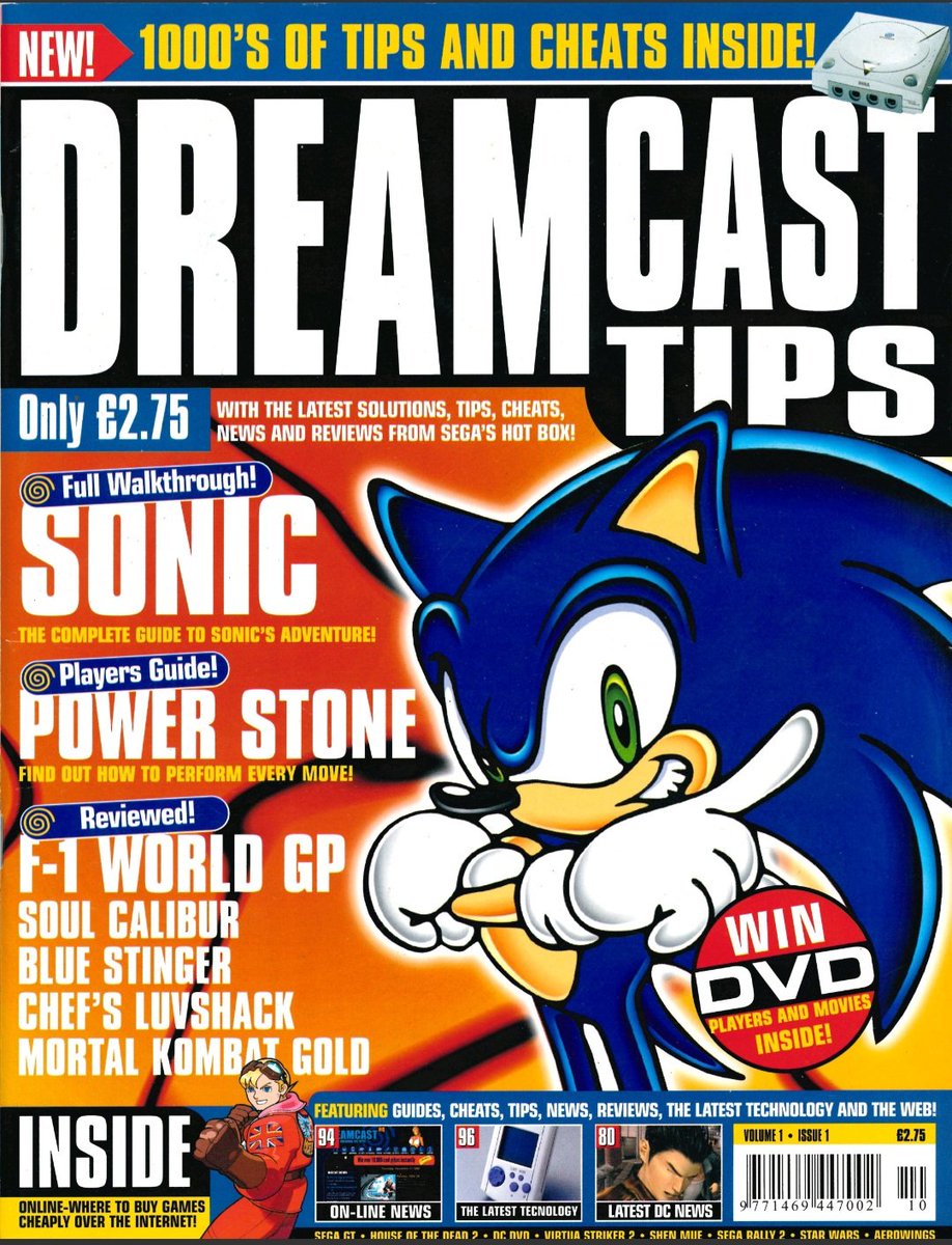 SegaMags's tweet image. Dreamcast Tips was an extremely short-lived title.
Lasting just a single issue, it contained large solutions to Dreamcast titles & had a small review section too.
There was a "next month" page, but sadly, issue 2 never saw the light of day.
#SegaMags #Dreamcasttips #Dreamcast