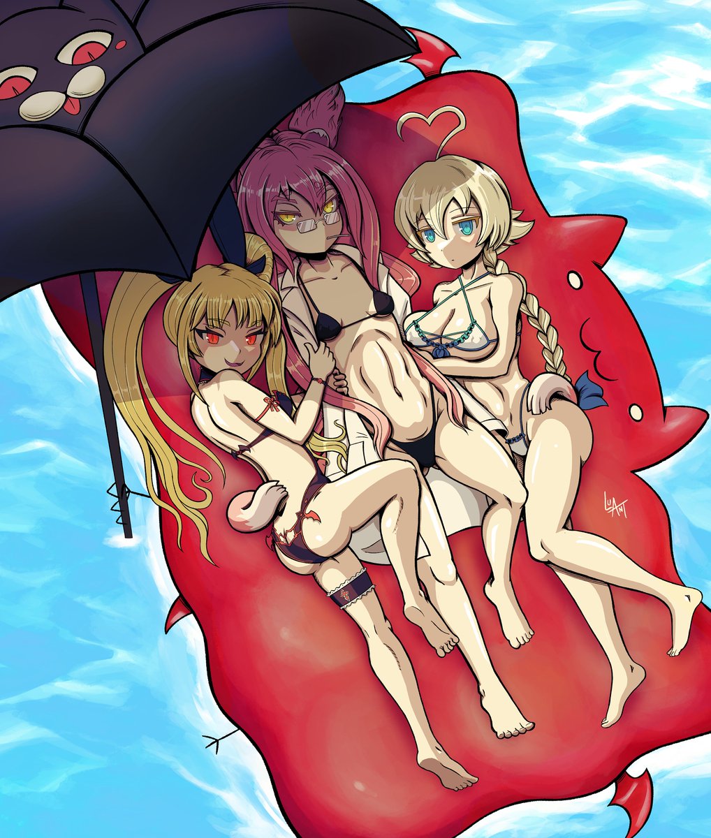 LuAnt0n's tweet image. Summer time with Rachel, Kokonoe and Es 🏖️☀️
(BlazBlue commission)
#blazblue #ブレイブルー