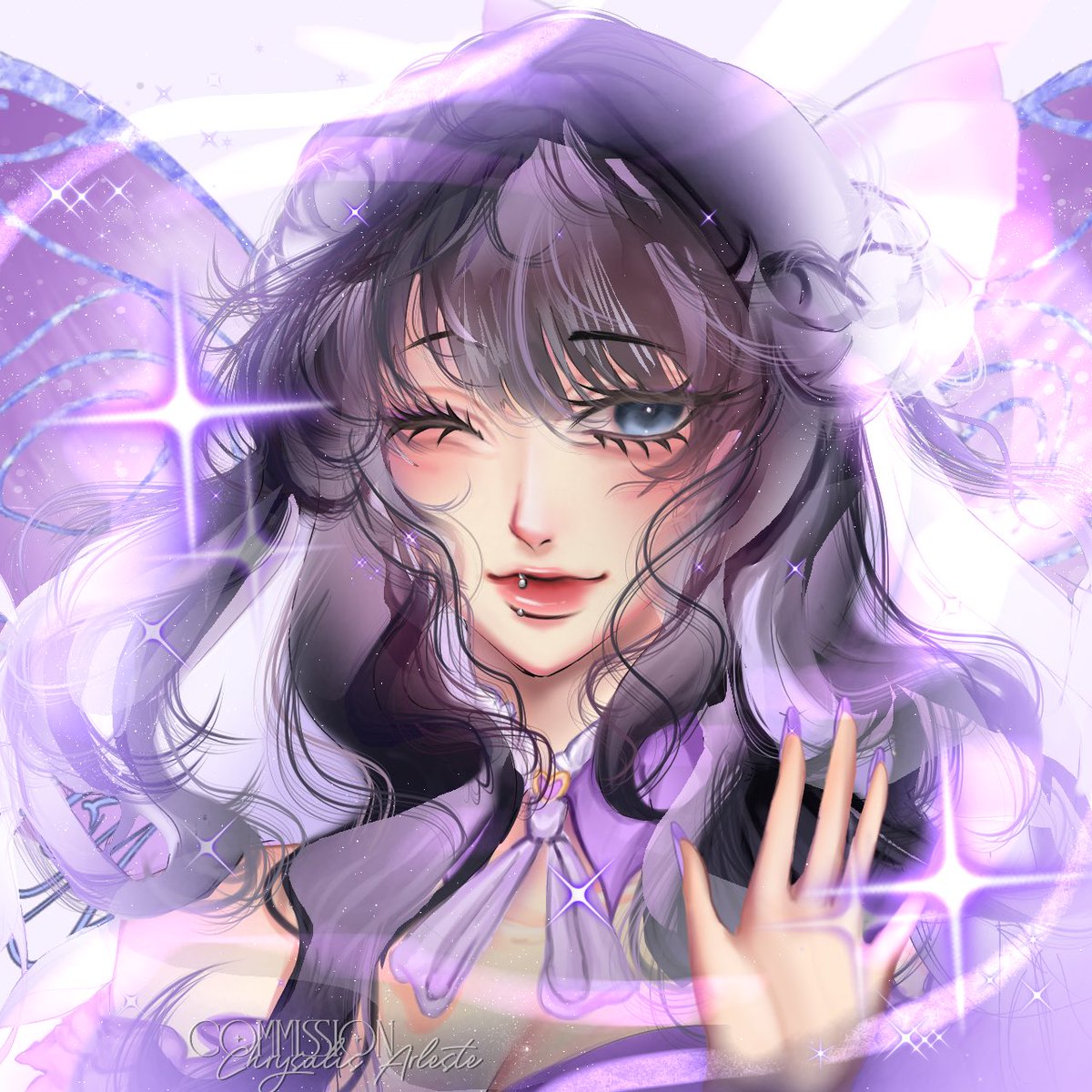౨ৎ Kuina ౨ৎ (@jellyniniui) on Twitter photo Hey guys! Please check out <a href="/ChrysalisTsari_/">Chrysalis Arleste (commissions closed.)</a> amazing artwork! I absolutely love my new pfp made by her she’s very talented 🥹💜✨ Hey guys! Please check out <a href="/ChrysalisTsari_/">Chrysalis Arleste (commissions closed.)</a> amazing artwork! I absolutely love my new pfp made by her she’s very talented 🥹💜✨