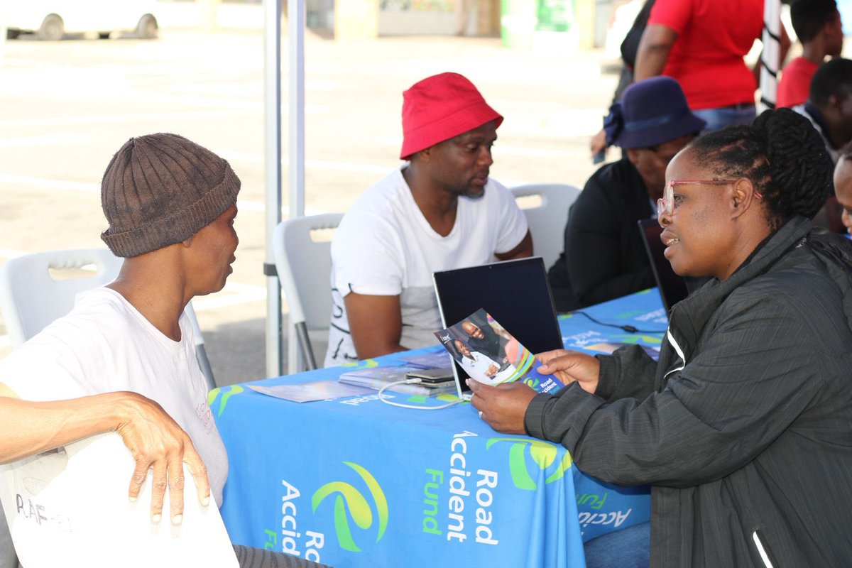 RAF_SA's tweet image. The RAF is at Ziyabuya Shopping Complex in PE today, assisting community members with their RAF claim queries as part of our road safety partnership with @NkqubelaFM
#ICare²