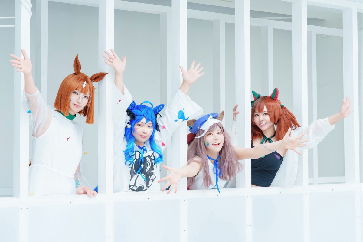 【COS ⚠️】
ウマ娘 
カメラふみすみさん(<a href="/fumifumi_24_/">ふみすみ(仮)</a>)
イクノ▶壱瑠
ターボ▶やご
マチタン▶のの
ネイチャ▶いろ

We are Canopus🎨ᝰ✍︎*.ﾟ💕

#うまむすめぺいんとでぃ
