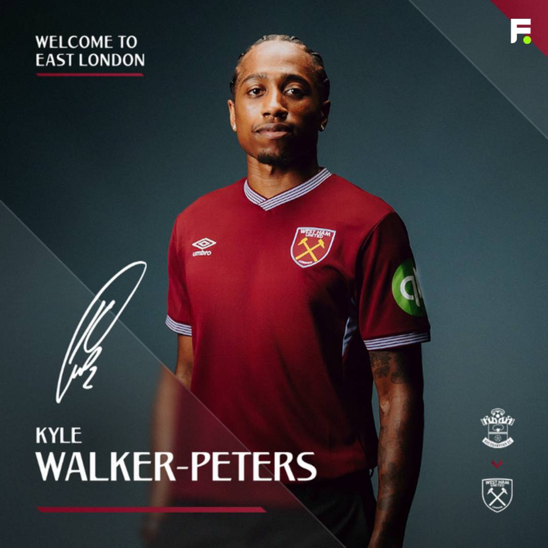 Footballcombet's tweet photo. 🚨West Ham United have announced the signing of England international defender Kyle Walker-Peters from Southampton. ✍️⚒️
#WalkerPeters #WestHam #TransferNews #Football https://t.co/Ko74VPxMxv