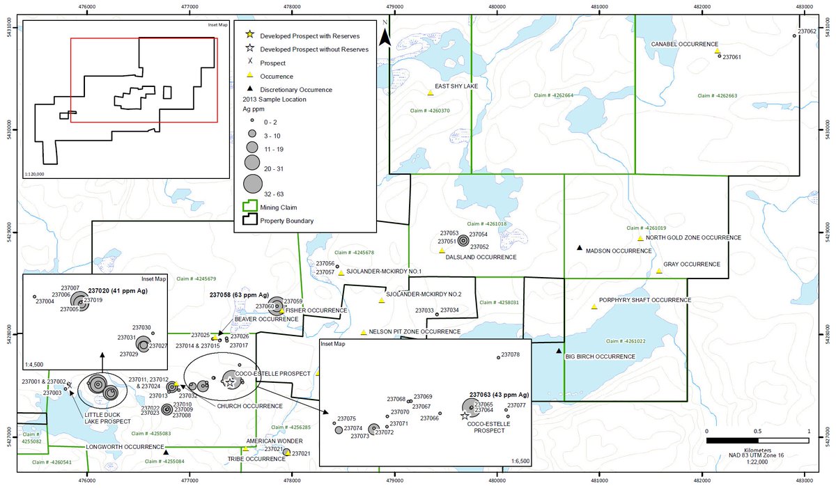 Superior_Prosp's tweet photo. CBLT's Big Duck Lake property is adjacent to the past-producing Winston Lake Zinc Mine and Pick Lake deposit (Panther Metals). Sampling in 2013 identified a 6km long Au-Zn trend, with assays up to 25.5% Zn, 41.5 g/t Au and 238.0 g/t Ag. #CBLT #PALM
https://t.co/qpNgNjcFZN https://t.co/v1EtYjQkcp
