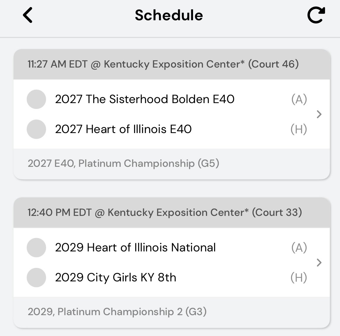 Ready for bracket play today in Louisville!