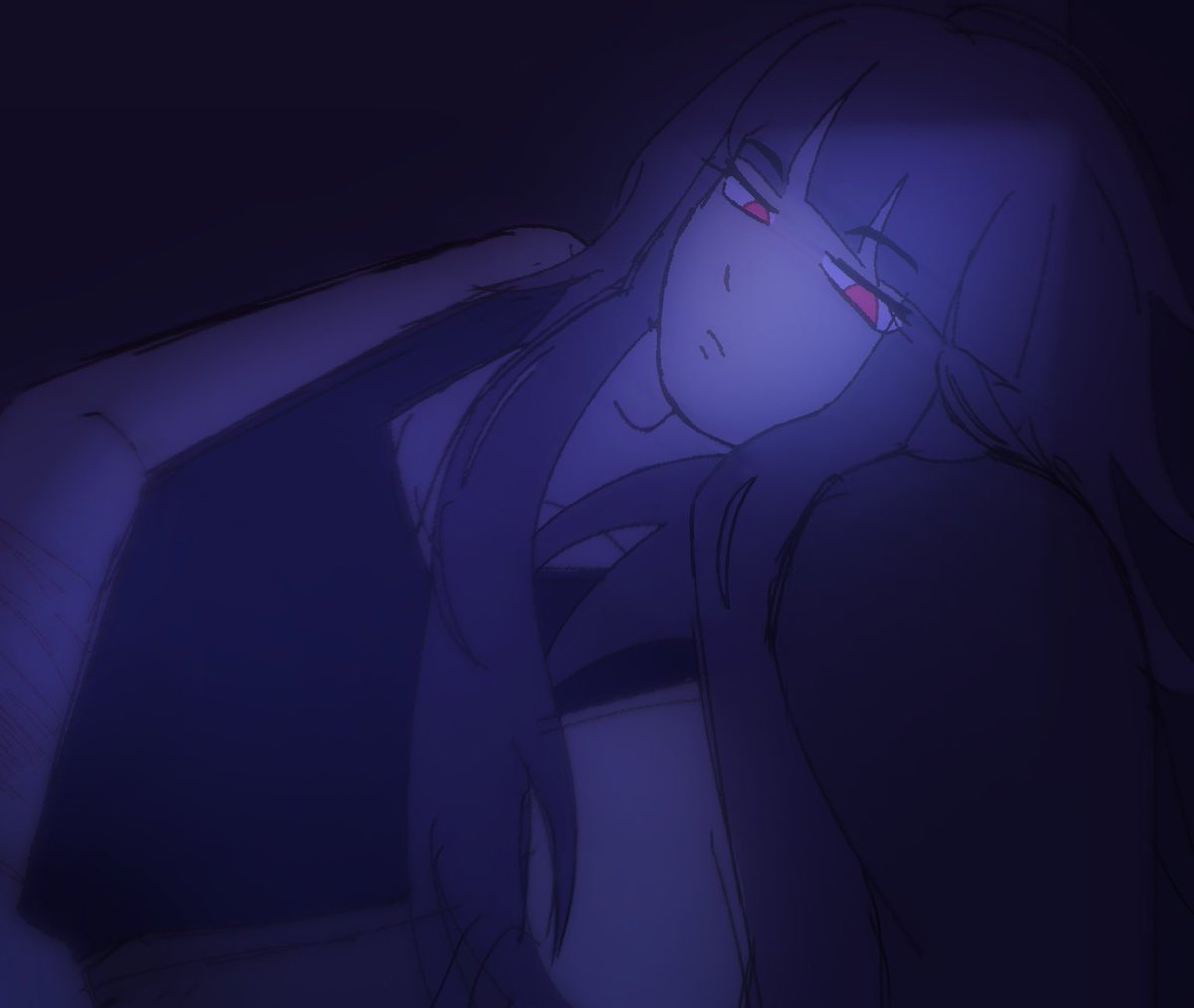 dailykamimura's tweet image. [ Day 61 : you stayed up so late . ] 

- 🎨