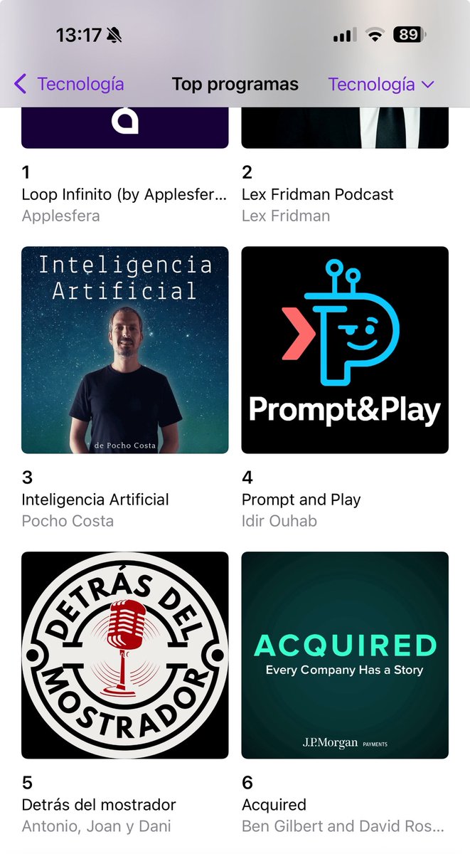 TOP 5!!!!! Como programa más escuchado en la plataforma de #ApplePodcast #tecnología
Gracias a todos y cada uno de vosotros por formar parte de esto.
💙💙💙
Seguimos 💪🏻💪🏻
#podcast #selfhosting