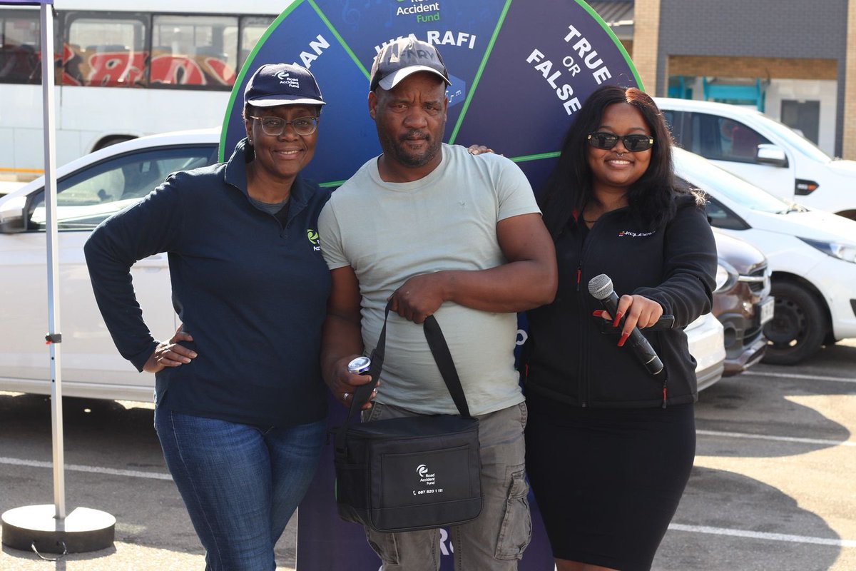 RAF_SA's tweet image. The RAF is going beyond just claims — we’re actively educating the public through interactive, engaging experiences that promote road safety awareness for both pedestrians and drivers.
Today we are at Ziyabuya Shopping Complex in PE with @NkqubelaFM