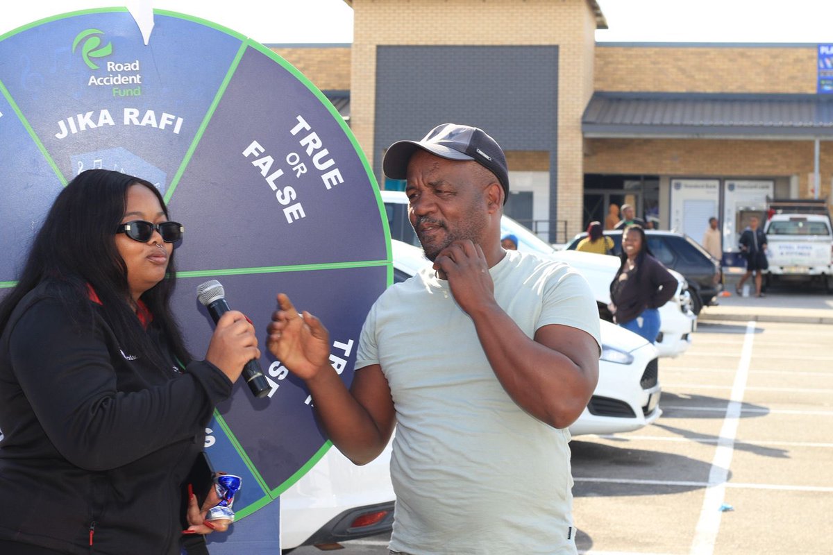 RAF_SA's tweet image. The RAF is going beyond just claims — we’re actively educating the public through interactive, engaging experiences that promote road safety awareness for both pedestrians and drivers.
Today we are at Ziyabuya Shopping Complex in PE with @NkqubelaFM