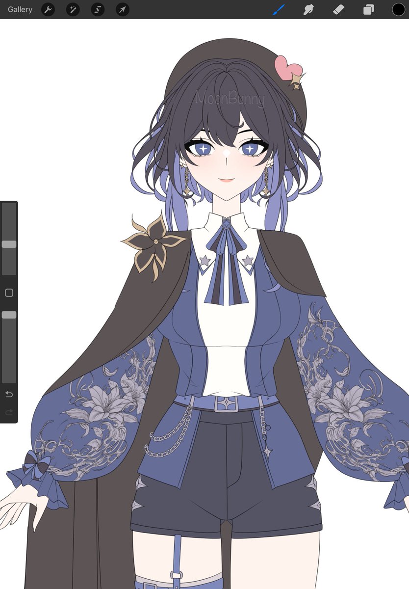 MoonBunny_id's tweet image. Base color Wip is runningggg, I think she is really cute on purpleee &amp;gt;&amp;lt;💜
.
.
#basecolor #wip #anime #Vtuberオーディション #VtuberEN #VTuber楽曲ランキング #Live2D #rigging #rigg #art #artmoots #moothunt #moots #mootstwt