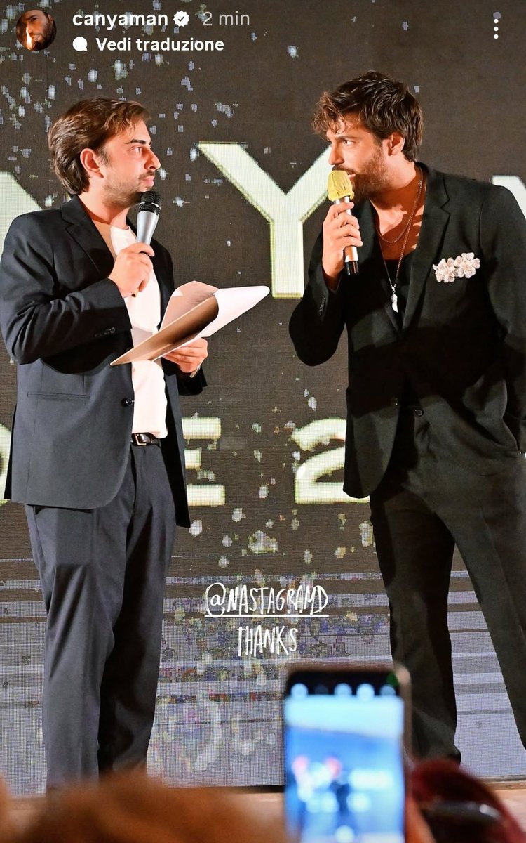 Can ringrazia tutti e anche il suo amico #GiovanniNasta 
Sono troppo simpatici 🫶🔝
#CanYaman