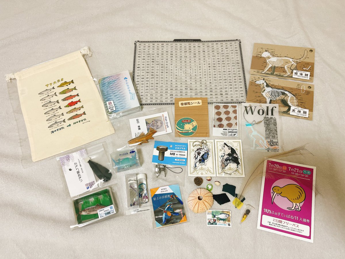 senbeiattack's tweet image. 【本日の戦利品】
たまたま知ってちょっと行ってみるかーくらいのつもりだったのに爆買いしてしまった
めちゃくちゃ楽しかった!
#博物ふぇす収穫祭
