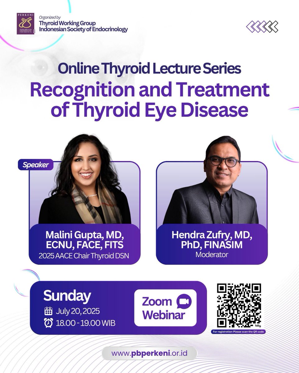Malini Gupta, MD, FACE, ECNU (@maliniguptamd) on Twitter photo Thank you to the Indonesian Society of Endocrinology who invited me to speak about #TED #thyroideyedisease today.  There is so much work we have to do globally together in this exciting field.   #Ophthalmology #Endocrinology Thank you to the Indonesian Society of Endocrinology who invited me to speak about #TED #thyroideyedisease today.  There is so much work we have to do globally together in this exciting field.   #Ophthalmology #Endocrinology