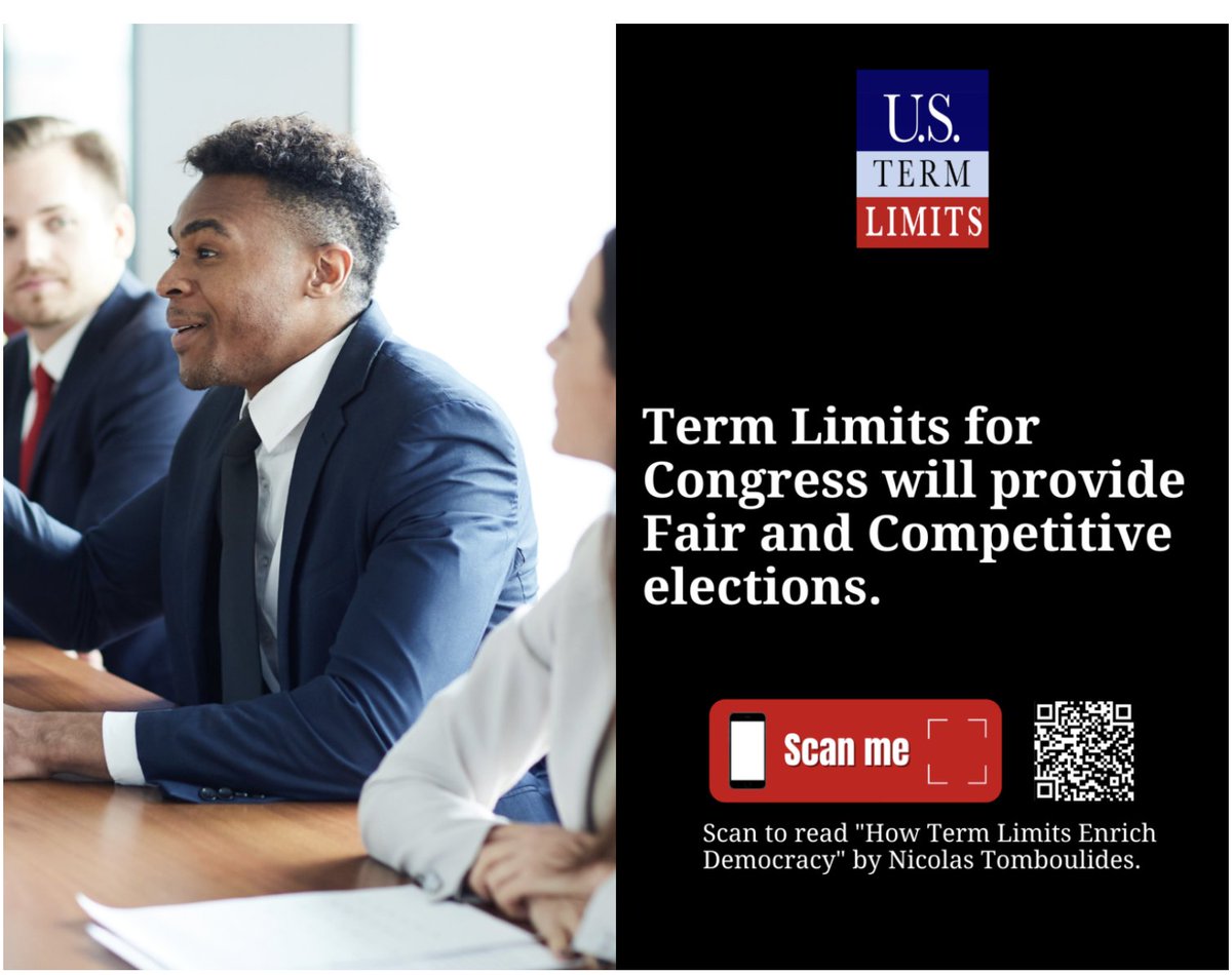 USTermLimits's tweet image. The only way to restore fairness to this broken system and level the playing field is competitive elections. Open seats produce competitive elections and open seats are produced by term limits. Like and share if you agree.