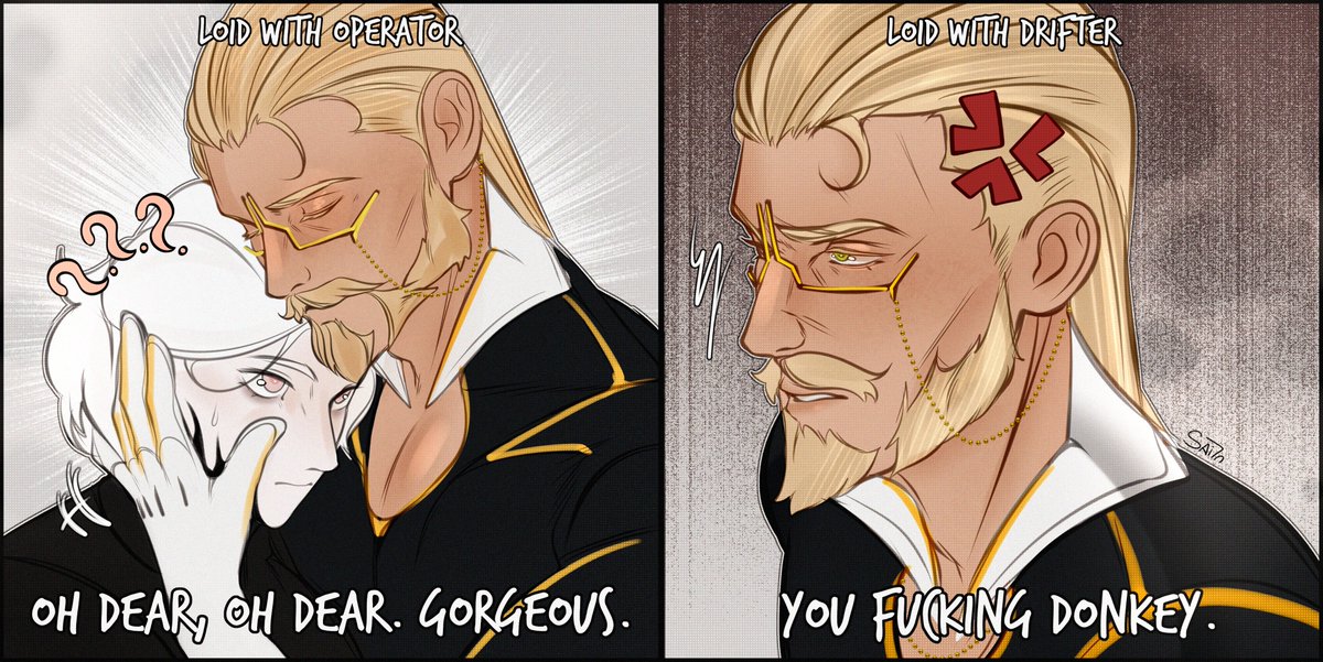sai7n's tweet image. Uncle Loid was so sweet in the demo 🫶
And I still think he's mad at the Drifter for that statue joke..
#Warframe #Warframefanart #tennocreate