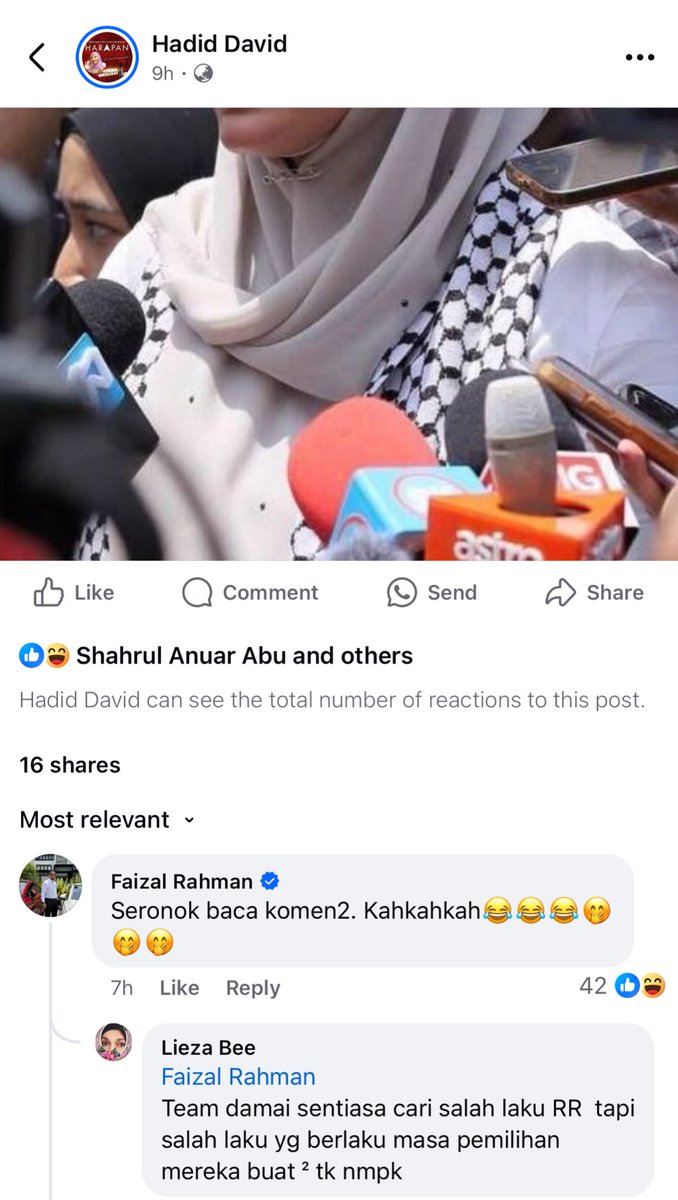 FaizalR98528's tweet photo. Setiap hari akan ada je cytro pelbagai nama, menulis tentang naratif2 yg menyerang YB Raf. Rindu aku kat Pakya Siam, Taupiaq Bin Haroon &amp; si Botak. 

Semalam Hasni Izuan. 

Kali ni…Hadid David mencuba nasib🤭🤭

#AyuhMalaysia #Gelombang #Reformasi2.0 https://t.co/BHyAMa6GUo