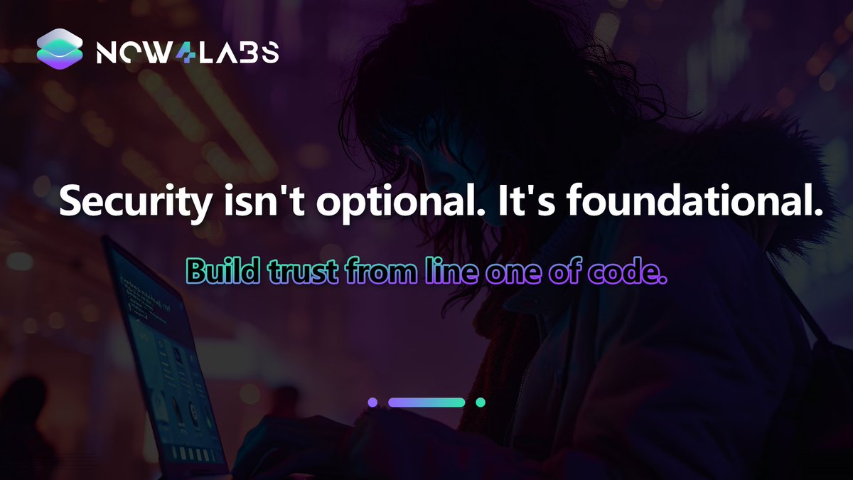 Now4Labs's tweet image. 🧬 #Security isn’t a feature. It’s the backbone of credible protocols.
We help teams build with trust baked into the architecture.
#Web3Security #ProtocolDesign #Now4Labs #Web3 #Crypto