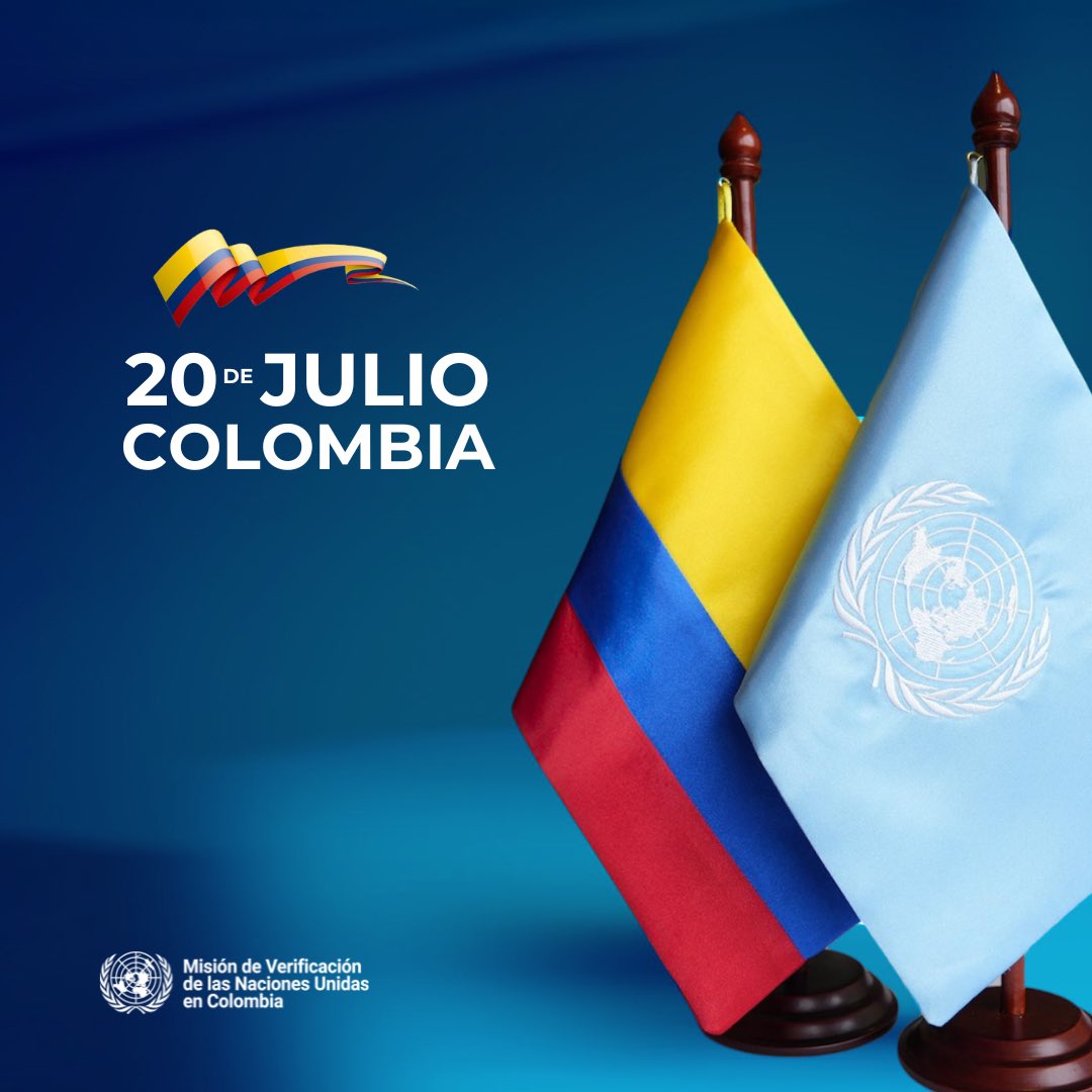 CGRuizMassieu's tweet image. 🇨🇴 En este #20DeJulio, desde @MisionONUCol felicitamos al pueblo colombiano en su Día de la Independencia. Su resiliencia y persistencia en la búsqueda de la paz son un ejemplo para el mundo. 🇺🇳