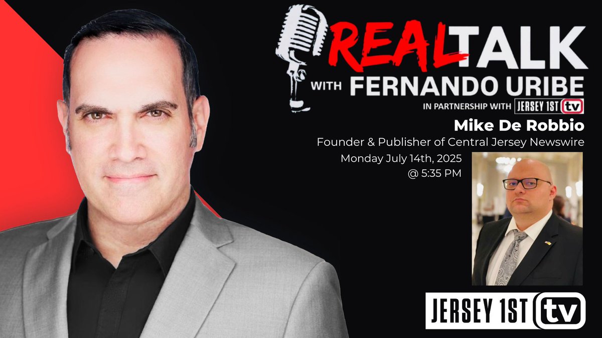 theamazinguribe's tweet image. 🚨10,000+ VIEWS🚨
Check out the LATEST edition of Real Talk With Fernando Uribe via @Jrsy1st
It was a great conversation with @centralnjwire Founder @_derobbio examining Election 2025.
During “Final Thoughts” I discussed today’s establishment media in New Jersey.
Many…