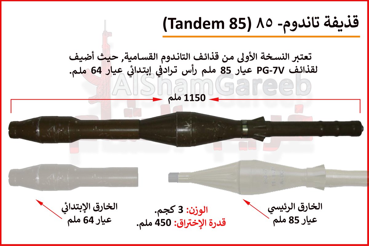 AlShamGareeb's tweet image. التاندوم-85 هي مثال على كيفية تسخير المقدرات البسيطة, وتكييفها وتطويرها بحيث تلائم ظروف المعارك الحديثة, في ظل إنقطاع طرق الإمداد وضعف الموارد.

ربح من سلك طريق &quot;وأعدوا لهم ما استطعتم&quot;

خاب وخسر من سلك طريق &quot;لا طاقة لنا اليوم بجالوت وجنوده&quot;