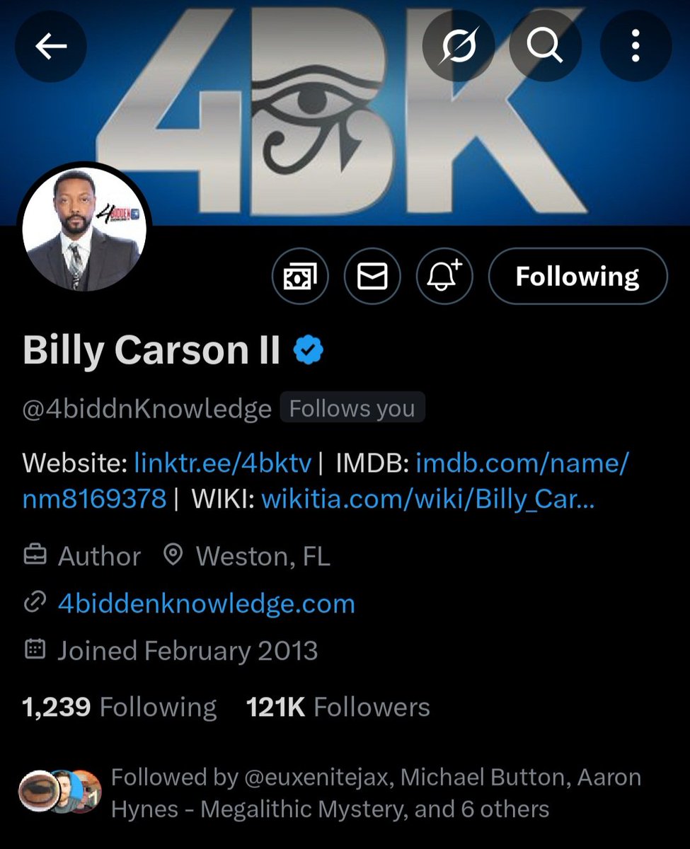 4gottenHist's tweet image. Yes, Billy.
Thanks for the follow back, brother.
i really appreciate you supporting both Forgotten History and now my personal account, too.
Cheers again @4biddnKnowledge