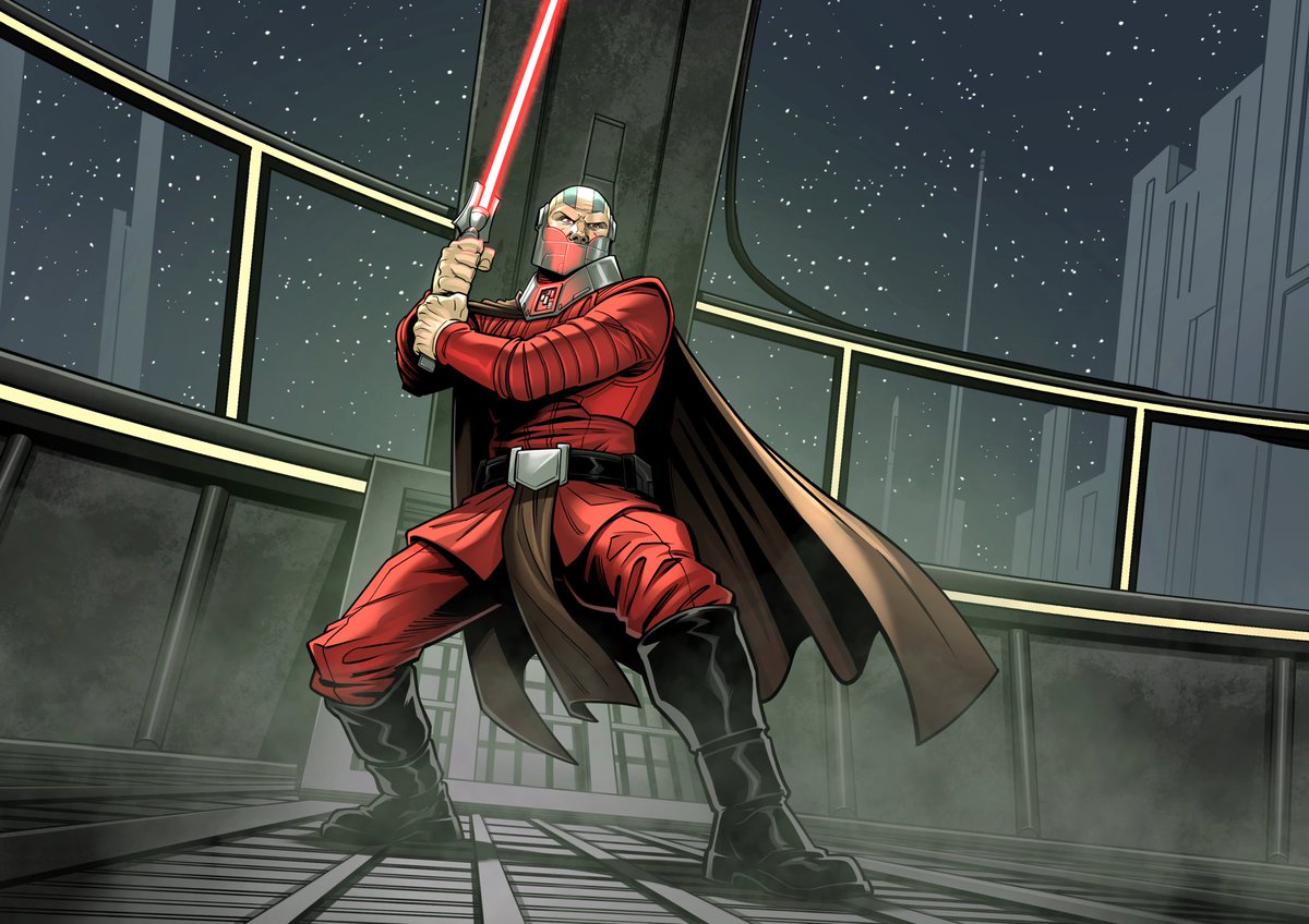 kyleP_Art's tweet image. New Star Wars Unlimited art reveal! This is the last alternate organized play PQ (Planetary Qualifier) card that I worked on for the fifth set of @UnlimitedFFG Legends of the Force is out now! #starwars #starwarsunlimited #tcg #lucasfilm #fantasyflightgames #darthmalak #sith #art