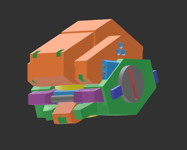 Mokiplamo's tweet image. Custom head for 3MinProject Fortishield: Type 02 Bracer