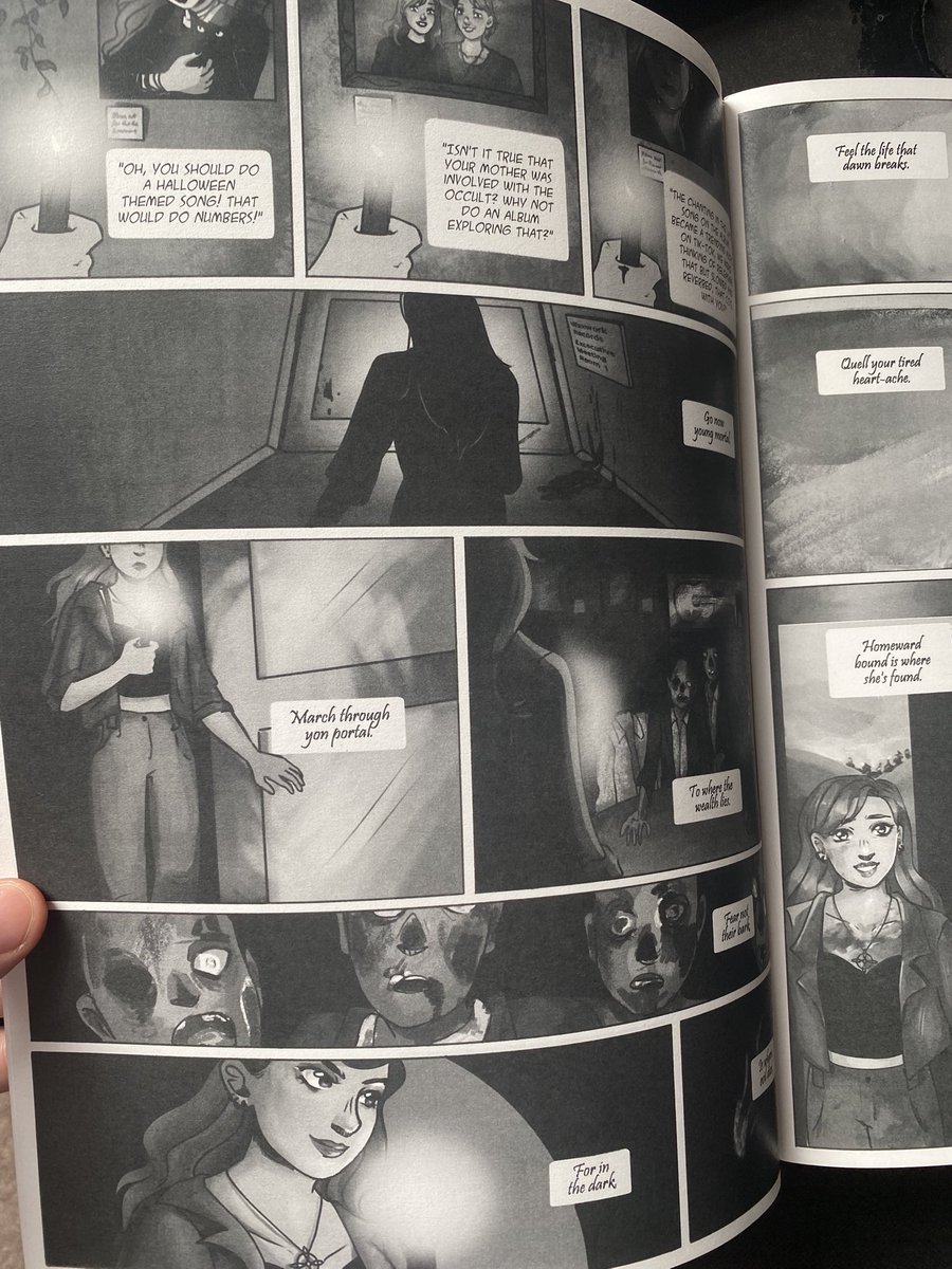 JPatricks__'s tweet image. Got my comp of the Mixtape of Mystery Anthology
I wrote a Kate Bush inspired Zombie comic with artist Ivey Rae Robinson (@fogswirls on IG)
Tons of other great short comics in here, if you see it around grab a copy!