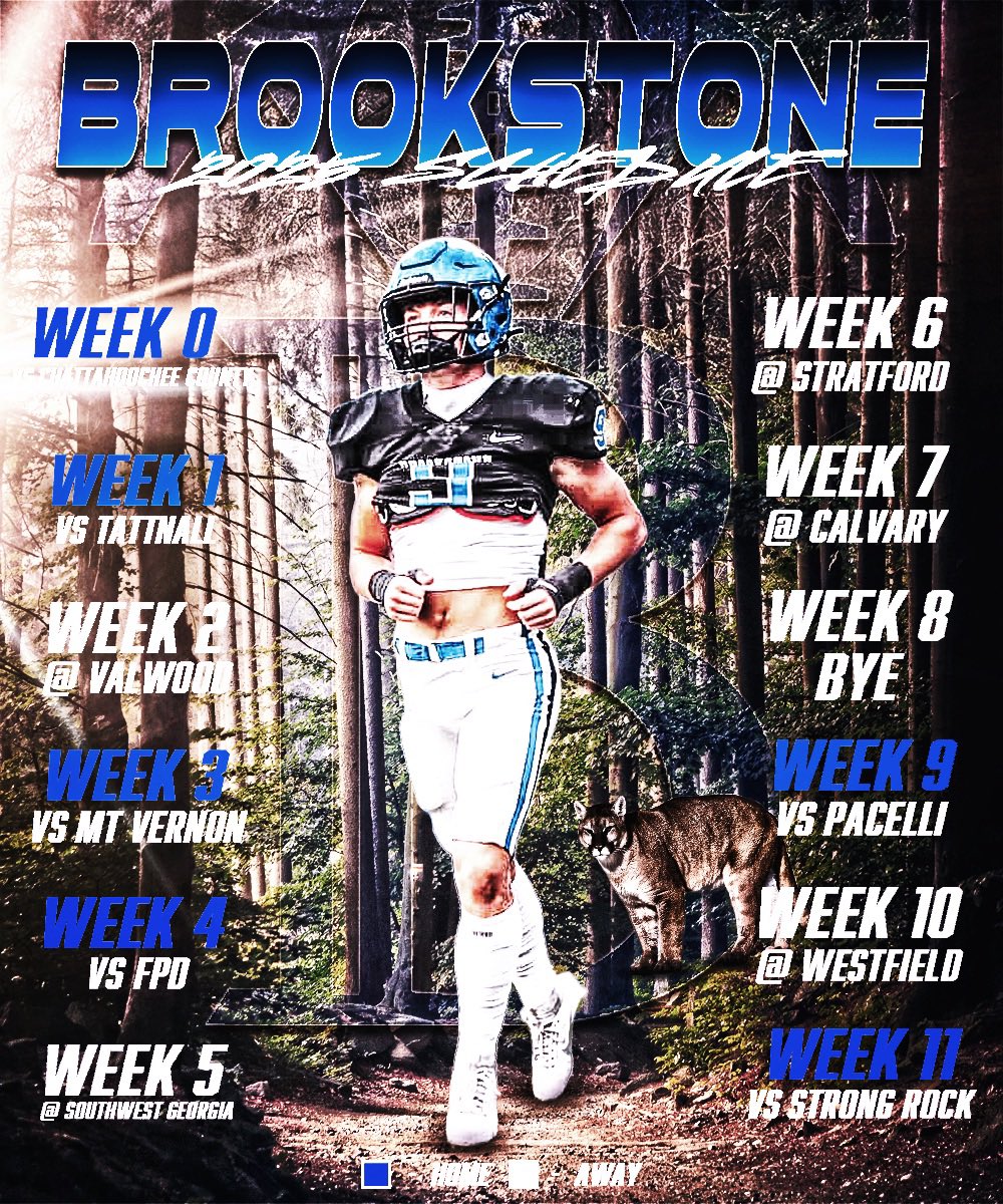 2025 Season Schedule 🏈