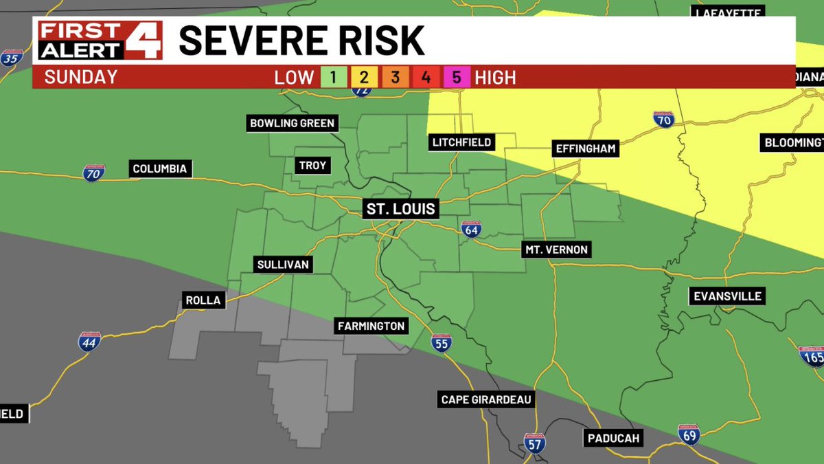 SteveTempleton's tweet image. First Alert Update: Flood watch focused near and northeast of St. Louis later this afternoon through Monday afternoon. And storms across the region could be severe, it's a lower end threat for most but wanted you to know a severe storm or two can't be ruled out #FirstAlert4