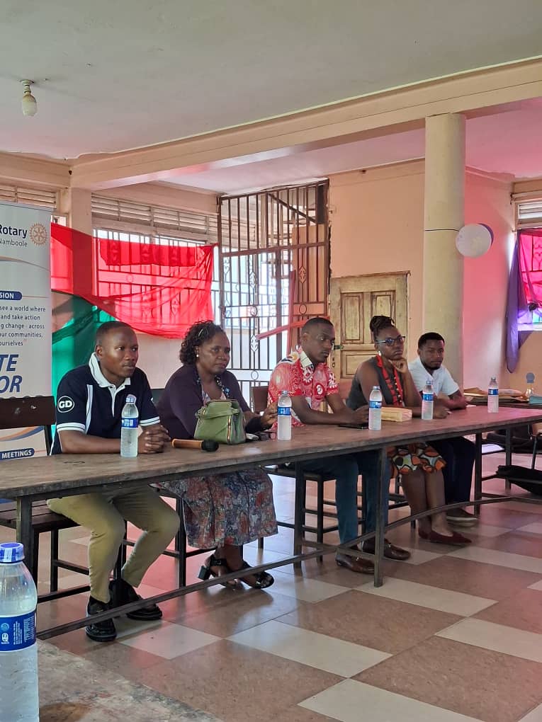 rcbnuganda's tweet image. Happening Now! Charter celebrations for the Interact Club of St. Julian Gayaza (Lower).
Proudly representing alongside our co-sponsors, the Rotaract Club of Bweyogerere Namboole.
Honored to be joined by the District Youth Service Director Rtn. Phillip Wamala and PDDR Emmanuel…