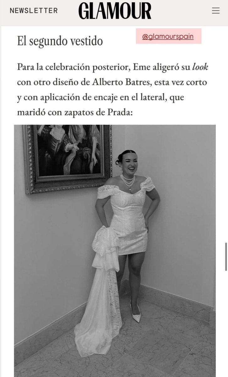 wow eme de amores este vestido de boda SI, todo que ver 👏🏼 enhorabuena <a href="/albertorbatres/">🌹 Alberto 🌹</a>