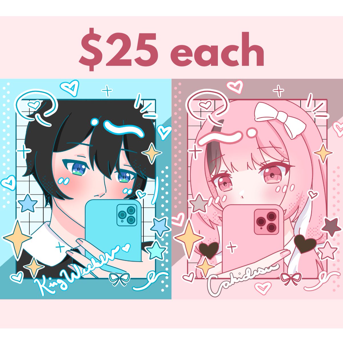 Cakidesu's tweet photo. 「 ✦ SELFIE YCH GIVEAWAY ✦ 」

> 2 winners (1 for each base)

Rules: 
-🩷 &amp; 🔁
- Reply with your PNG

Ends in July 30

Now available in my VGEN so be sure to check it out if you're interested!
#artraffle https://t.co/NF5Ijg2752