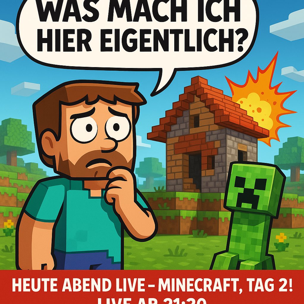 #Minecraft Mein zweites Mal! VOD jetzt Online
youtu.be/XeuNDNRFKus