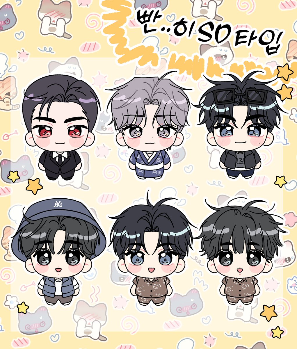 jungeon_00's tweet image. 다 완성한 기념으로...
잠깐 받았던 커미션들 완성본 모음 😎