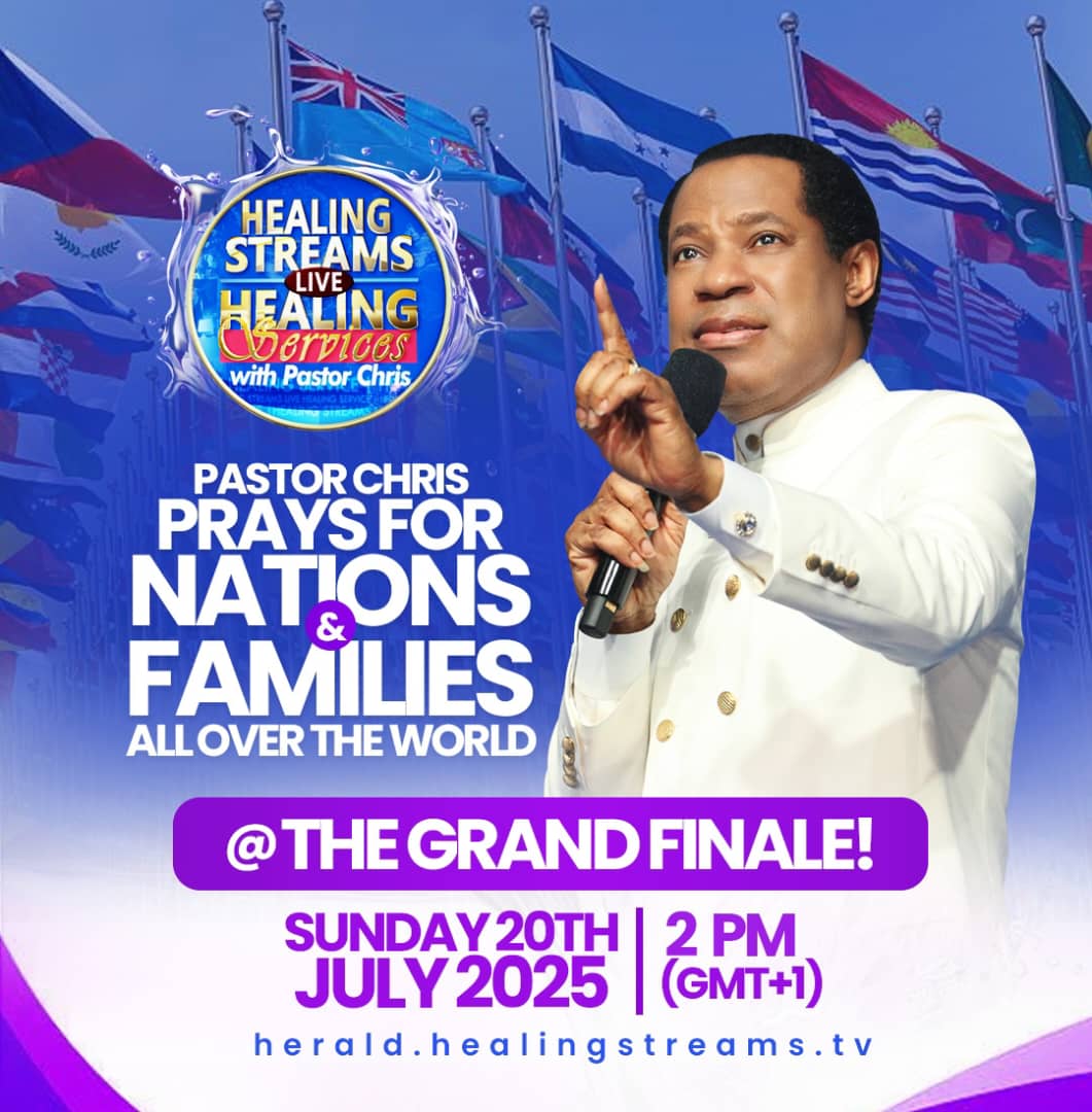 ThisIsPCDL's tweet image. Pastor Chris will be praying for families and all nations. 
Don’t miss this life-transforming experience happening today, Sunday July 20 at 2 PM GMT+1!
📺 Watch live at pcdl.co
#healingstreamsjuly2025 #Healing #healingstreamswithpastorchris