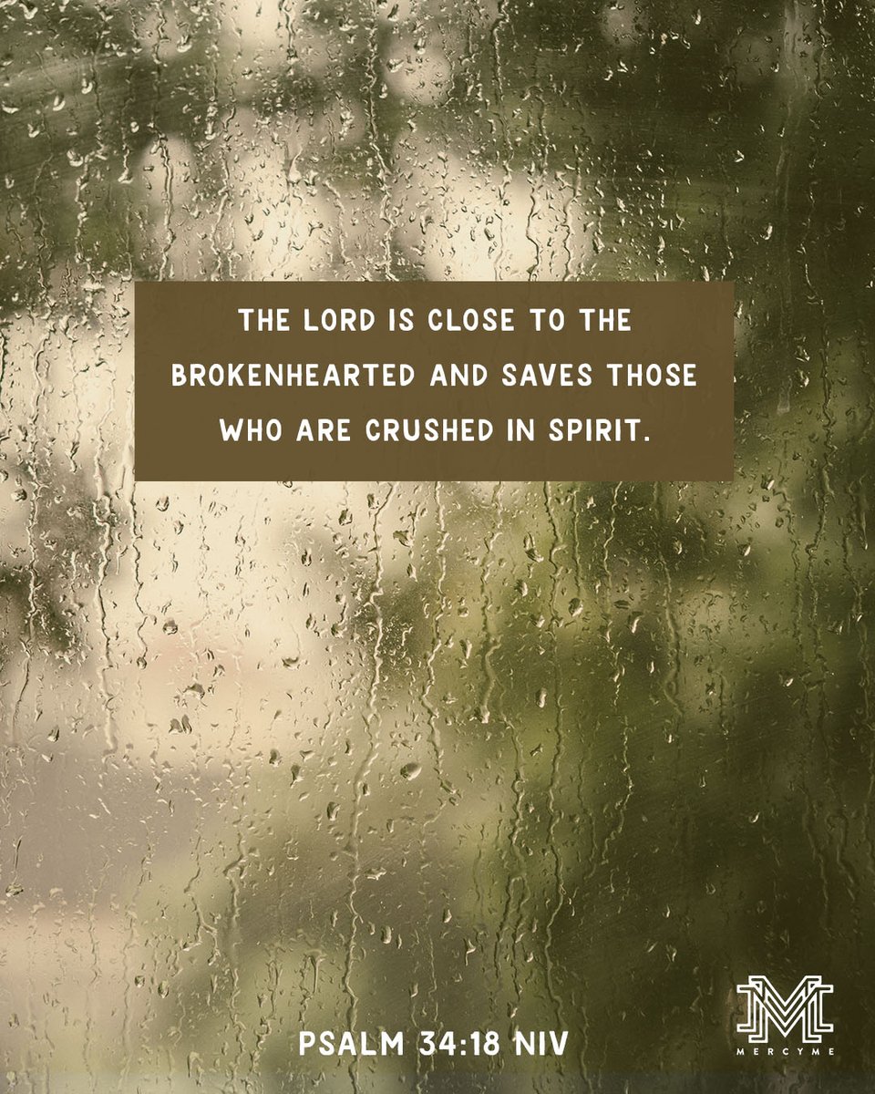 The Lord is close to the brokenhearted and saves those who are crushed in spirit. -Psalm 34:18 NIV 

#grace #hope #faith #godslove #jesus #christ #icanonlyimagine