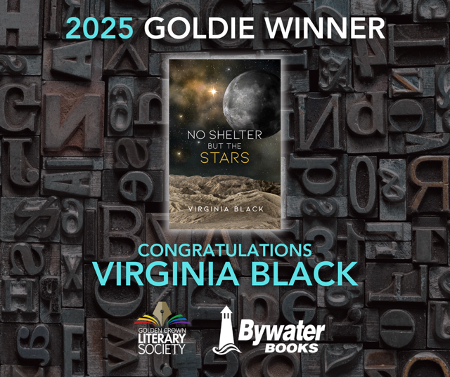 BywaterBooks's tweet photo. 🏳️🌈 Big congratulations to our very own Virginia Black on the incredible success of her brilliant work, No Shelter But the Stars! 🏳️🌈
🚀A powerful voice, an epic story—we couldn’t be more proud! 🚀
#GCLS2025 @VirginiaBlackWrites #CBVB https://t.co/8nYbONzY4O