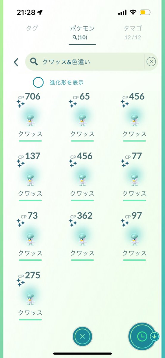 TeTr_tcg's tweet image. クワッスのコミュニティデイ！
色違い9匹🦆
SV御三家は厳選大変なのでありがたい