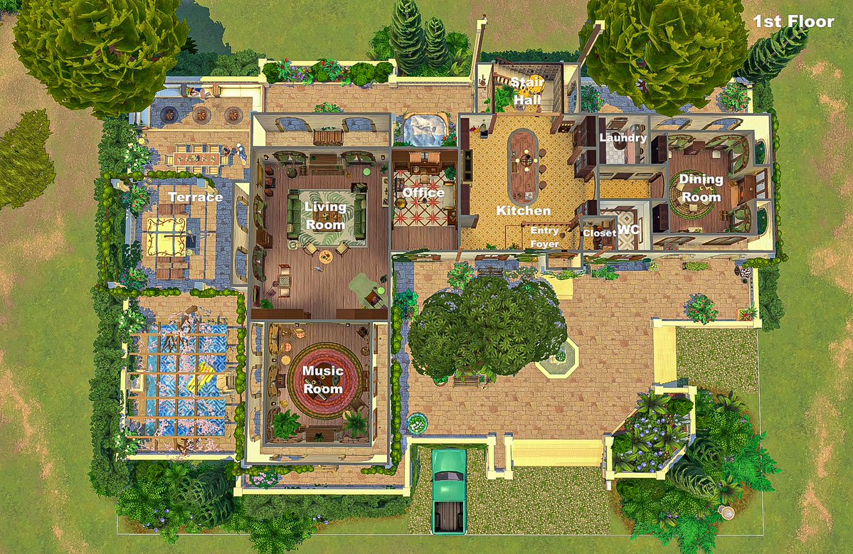 asimialex's tweet image. Check out the floor plans of my 180th build El Mediterráneo.
A 2bed/3bath Mediterranean style luxury villa in Tartosa.
#noCC
#TheSims #TheSims4 #ShowUsYourBuilds @TheSimmersSquad