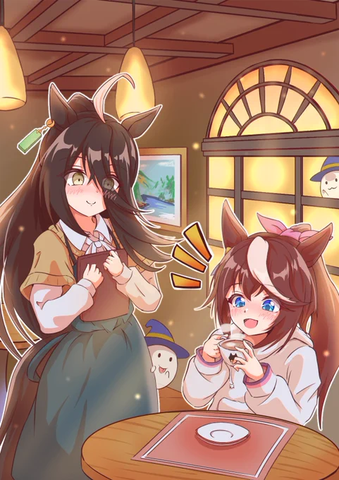 カフェ&テイオー& #ウマ娘 #umamusume