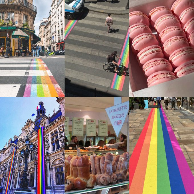 parkyoonhee65's tweet image. #BAEKHYUN visited Marais Street in Paris🏳️‍🌈the heart of the LGBTQ+ scene
he tried the pink macarons 🩷 but ended up more shocked by the baguettes💀😂
“you know Marais macarons? the pink ones??” yeah he saw things 😭
#찬백 #chanbaek