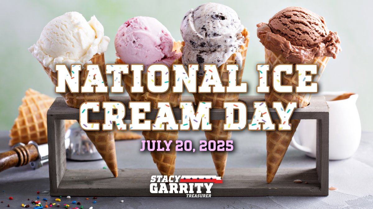 GarrityForPA's tweet image. Happy Ice Cream Day! If you need me, I’ll be doing my patriotic duty of supporting Pennsylvania dairy—one scoop at a time. 🍨