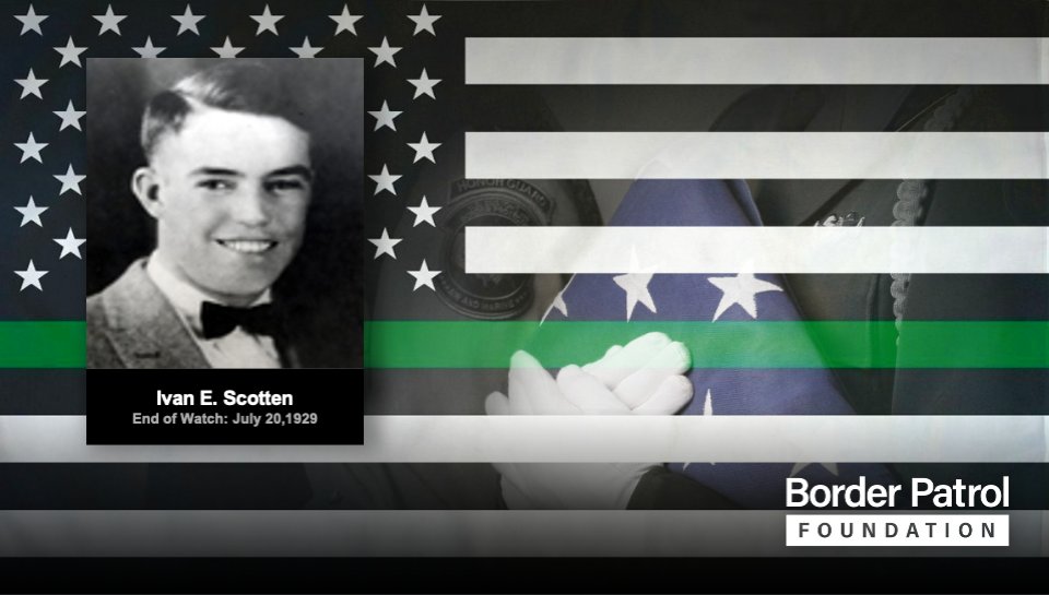 Today we honor the memory of Border Patrol Inspector Ivan E. Scotten End of Watch July 20, 1929
borderpatrolfoundation.org/scotten
#HonoringtheMemory #BorderPatrolFoundation #BPF #CBP #BorderPatrol #BorderSecurity #BorderPatrol #USBP #HonorFirst #lawenforcement #endofwatch #memorial