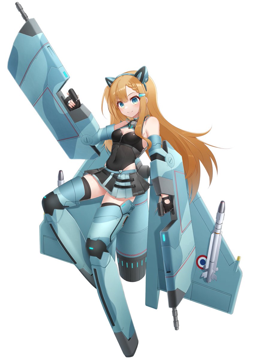 N29FIRUT6hbdRTM's tweet image. #スカイ・ドミニオン
フランスの飛行歩兵 アンナ
使用するアーマーは、ミラージュ2000-5
ヘッドギアは特注の物であり
一般兵は、キャノピー型のヘッドギアを装備している。
イラスト もかろん様(@Mokaron_kun)
アーマーデザイン原案 そると様(@soruto_0W98e)